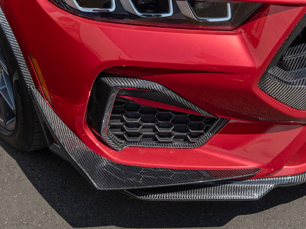 2024-Up Mustang GT S650 | CARBON FIBER Front Side Grille Insert Replacement Pair